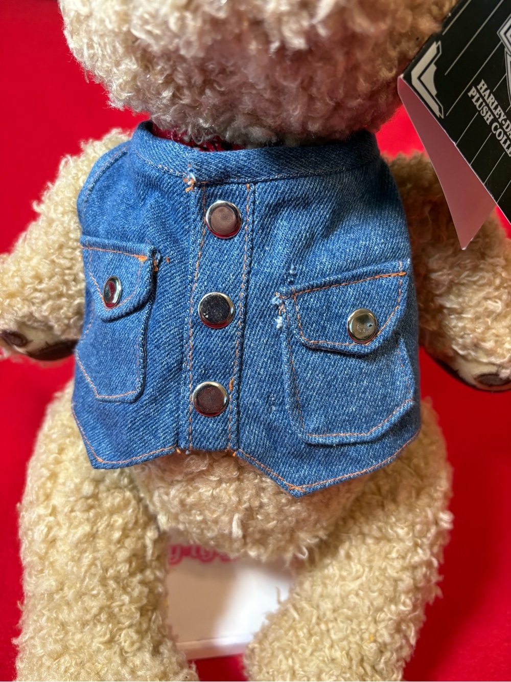 Vintage Harley Davidson 15" Plush Sissy Biker Teddy Bear Toy Cavanagh 1997 - Picture 5 of 16